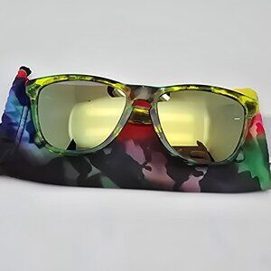 *SOLD*Oakley 24-310 Frogskins Acid Tortoise Green Frame Emerald Iridium Sunglass